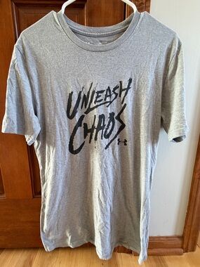 Under Armour Gray Short-Sleeve 'Unleash Chaos' Graphic Tee